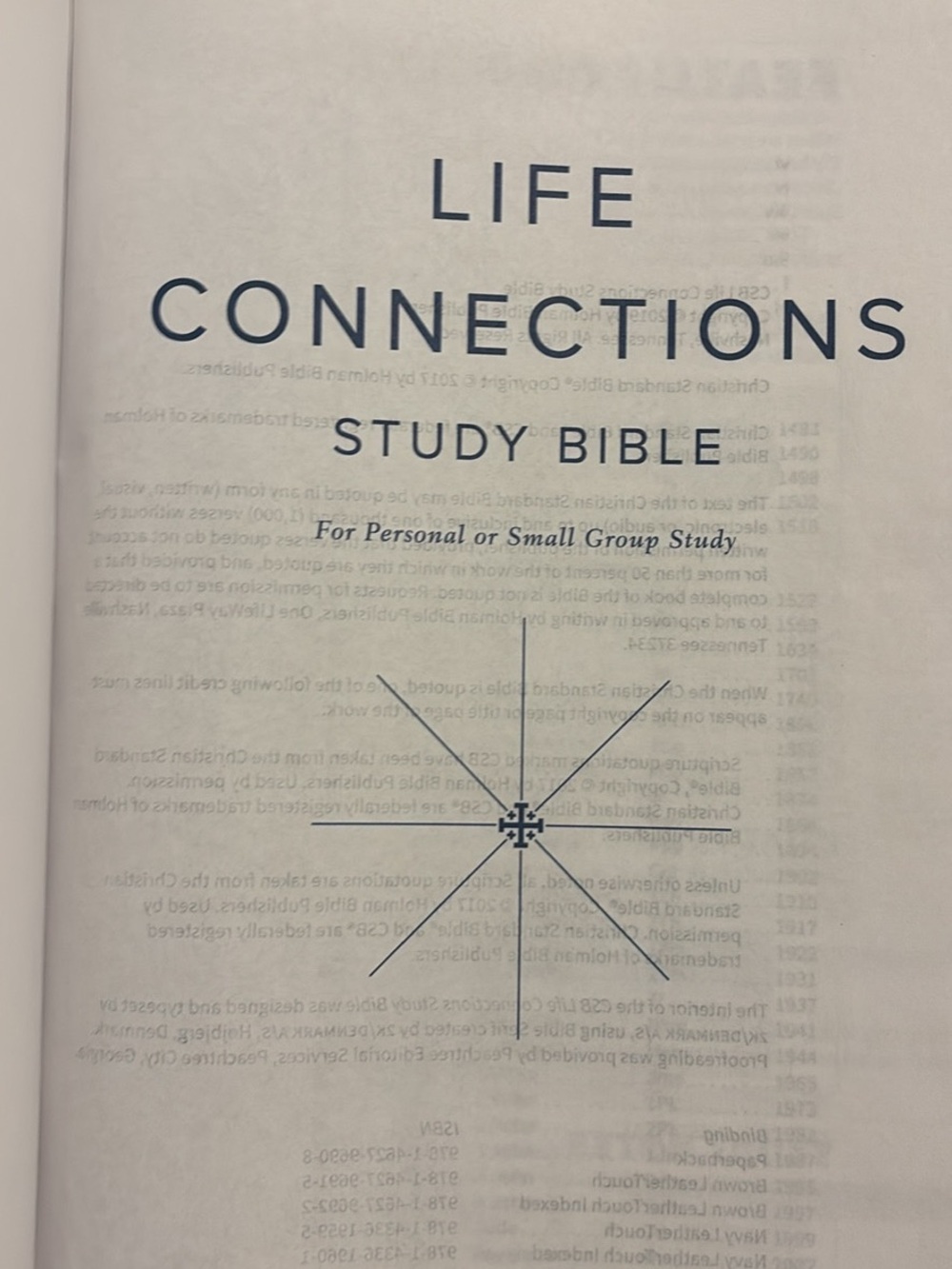 Life Connections Study Bible - Leather Bound